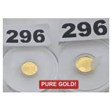 American Flag Eagle 1/500th .9999 Fine Gold