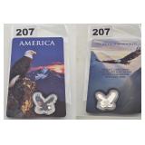 Colorized .999 Fine Silver American Eagle Card