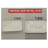 United We Stand 1 oz Silver .999 Vintage Bar