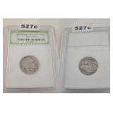 INB SLABBED INDIAN HEAD BUFFALO NICKEL COIN