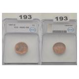 1941-S Lincoln Wheat Copper Cent ICG MS63 RB