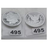 SMI Morgan Design .999 Fine Silver Round DCAM