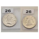 1963-D Franklin Silver Half Dollar Uncirculated