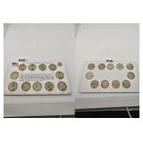 11 United States Wartime Silver Nickels Set