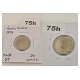 1995 Hong Kong Twenty Cents Copper Nickel Coin
