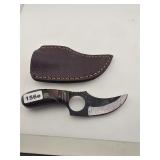 Custom Forged Steel Skinner Knife With Sheath