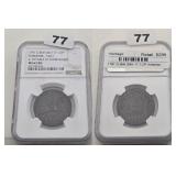 1791 Yorkshire Hull 1/2P Copper NGC MS62 BN