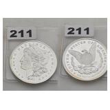 SMI Morgan Design .999 Fine Silver Round 211