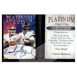 Plat Cuts Brady Mahomes Facsimile Autos