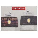 2026 USA 250 YRS ANNIVERSARY .999 GOLD CARDED
