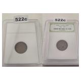 1939 Early Lincoln Wheat Copper Penny INB Slab