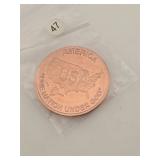 USA One Nation Under God Copper Coin