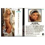 1992 Playboy Suzi Simpson 1 Gram Silver Card