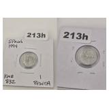 1994 Spain Juan Carlos I 1 Peseta Coin KM 832