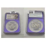 1927 Standing Liberty Silver Quarter NGC 25