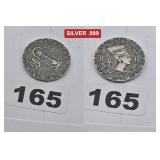 Egyptian Queen Nefertiti .999 Fine Silver Round