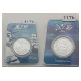 2026 Sail 4th 250 .999 Silver Low Mintage Round