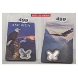 Colorized Eagle .999 Silver Low Mintage Card