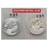 Scottsdale Mint Dragon Stacker .999 Silver Round