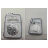 1999 American Silver Eagle NGC MS69 1 oz Coin
