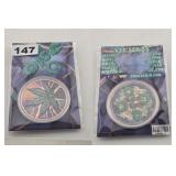 420 Series Cannabis Leaf .999 Copper Round