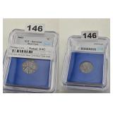 1943 ICG Genuine Steel Cent Blue Core Slab