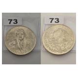 1978 MEXICO CIEN PESOS SILVER COIN LEY .720