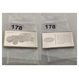1935 Bugatti Type 57 Art Car Silver Ingot