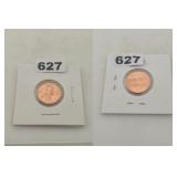 1962 Uncirculated Lincoln Memorial Copper Cent