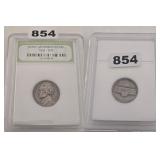 1948 Jefferson Nickel INB Graded Slabbed Coin