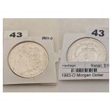 1883-O Morgan Silver Dollar Uncirculated Coin
