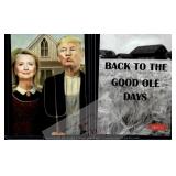Trump Hillary Pitchfork parody card