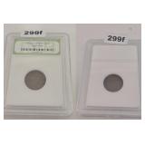 1936 Lincoln Wheat Cent Copper Coin INB Slabbed