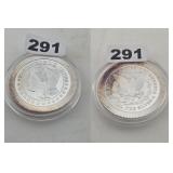 Morgan Design .999 Fine Silver Bullion Round