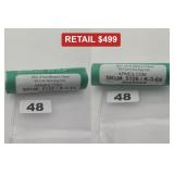 90% Silver Mercury Dime 50-Coin Roll Avg Circ