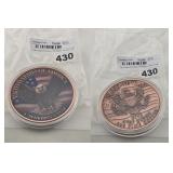 USA Colorized Eagle .999 Fine Copper Round