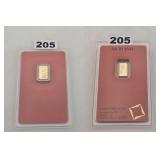 Valcambi Suisse 1g Gold Bar 999.9 Fine Gold