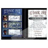 Iconic Ink Ripken Jeter Banks Facsimile Autos