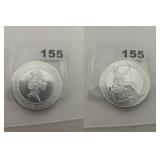2021 St. Helena Una and the Lion Silver Coin