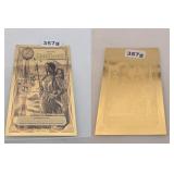 2023 Idaho Goldback 1/2000th 24K Gold Note