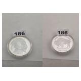 Buffalo Indian Head .999 Fine Silver Round