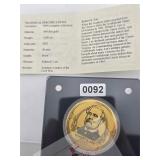 Robert E. Lee GOLD .999 Proof Civil War Coin $130