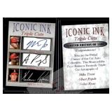 Iconic Ink Trout Pujols Ryan Autos Facsimile