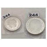 2010 Happy Anniversary .999 Fine Silver Round
