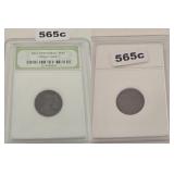 San Francisco Mint Copper Wheat Cent INB Slabbed