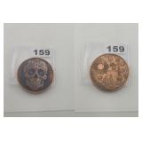 Sugar Skull Day of the Dead .999 Fine Copper