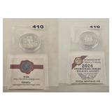 2024 INTAGLIO MINT OVERSTRIKE SILVER COIN