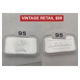 Angela Buchanan 37th US Treasurer Silver Bar