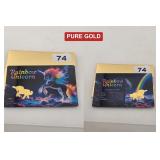Rainbow Unicorn 1/1000 .999 Fine Gold Card