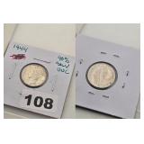 1944 MERCURY SILVER DIME 90% UNCIRCULATED COIN